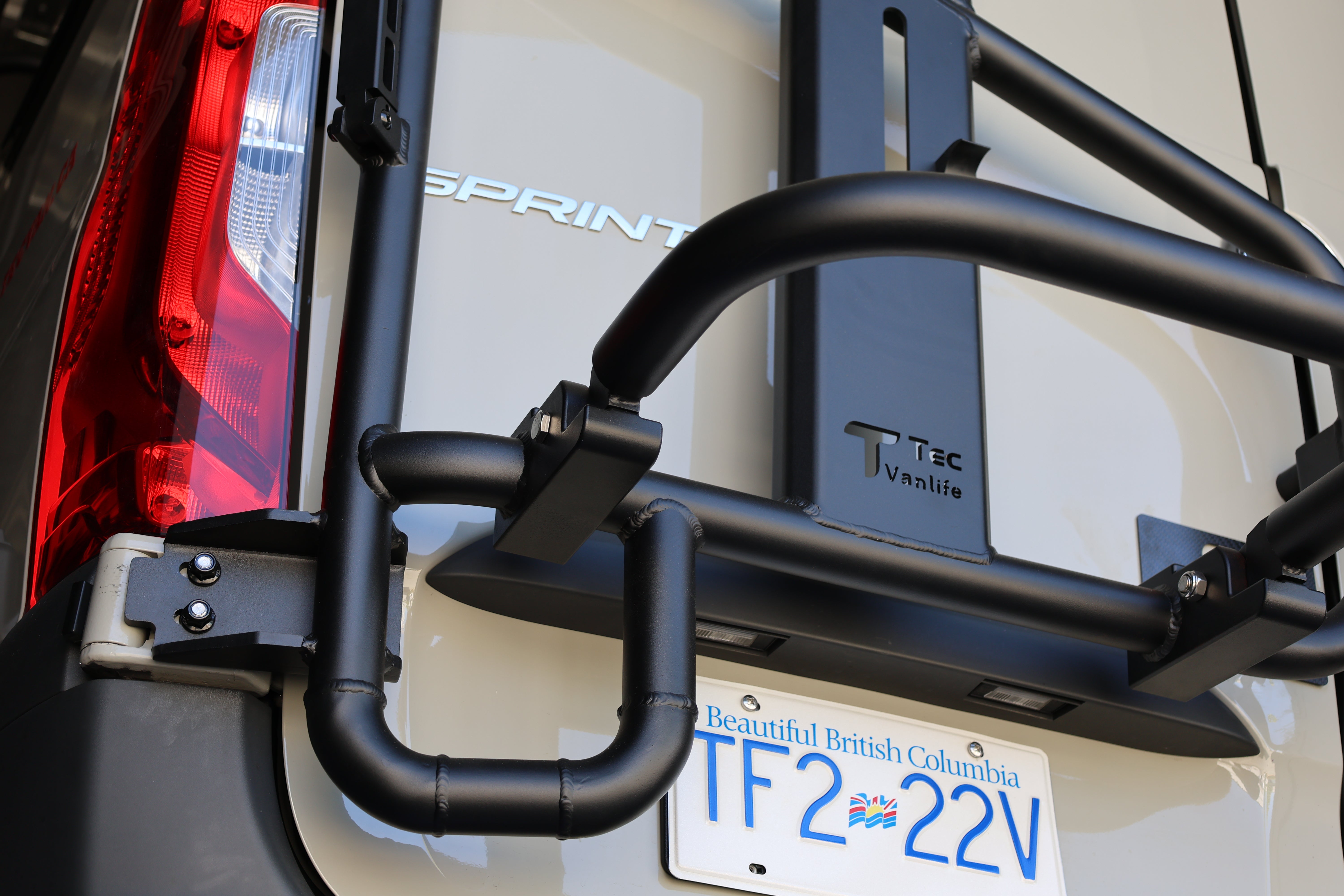 Sprinter two-in-one tire ladder carrier