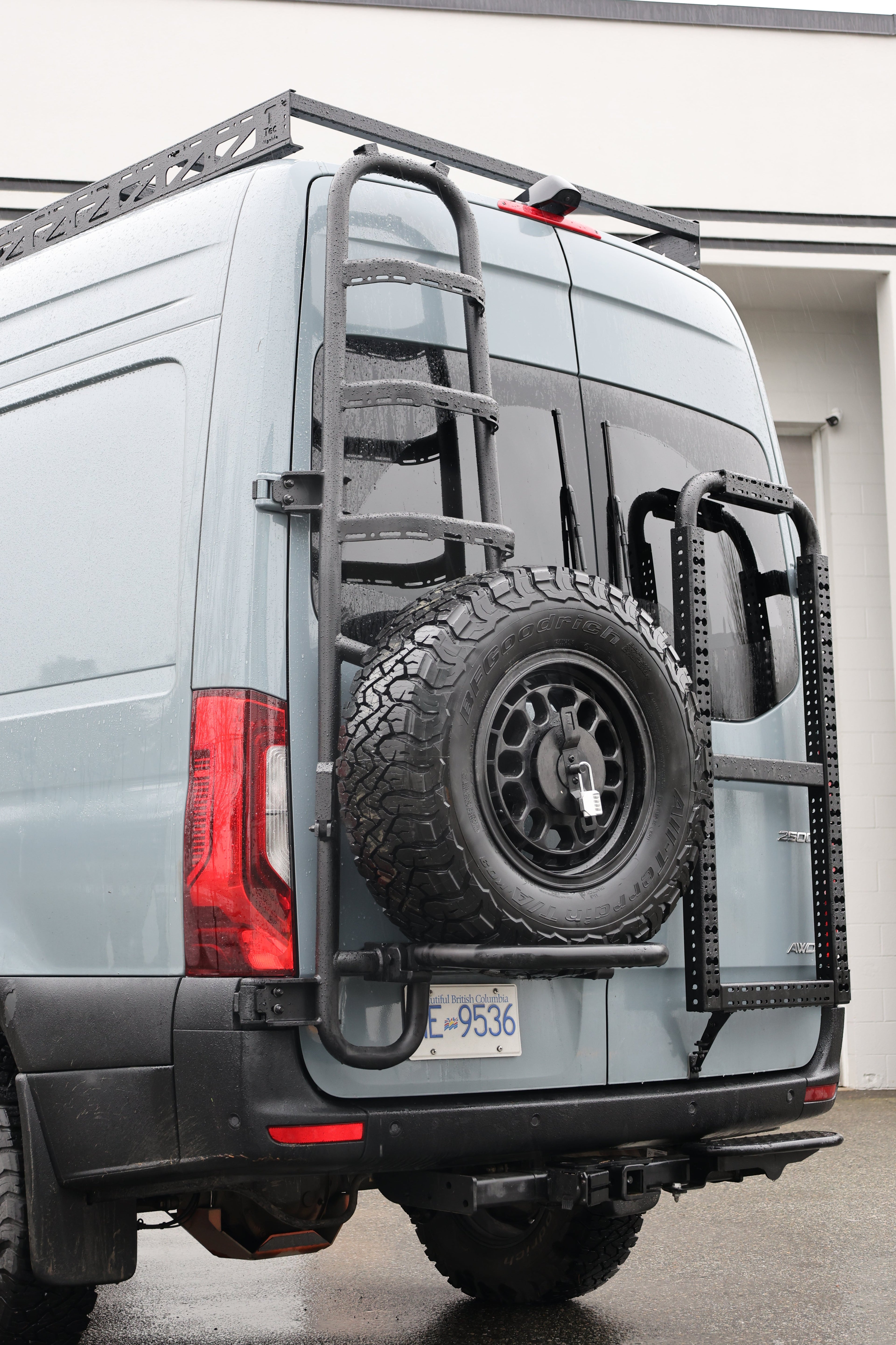 Sprinter two-in-one tire ladder carrier