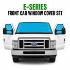 E-Series Front Cab Window Cover Set