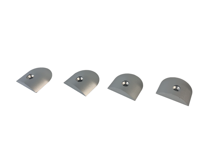 L Track End Caps - Aluminum