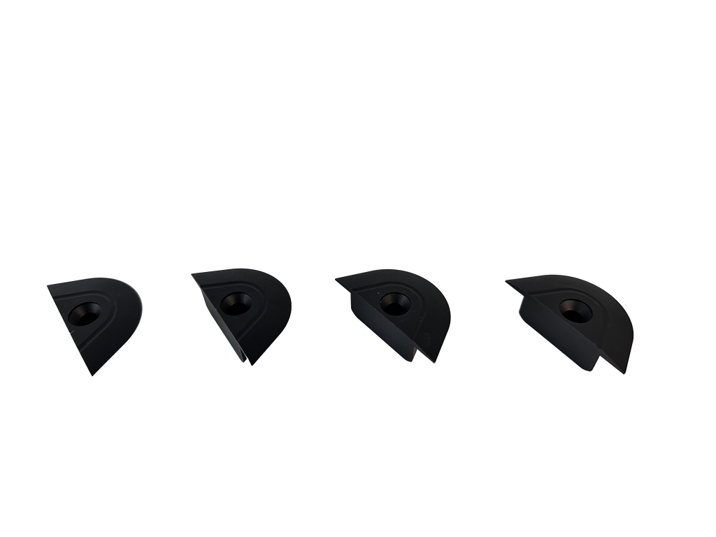L Track End Caps - Aluminum