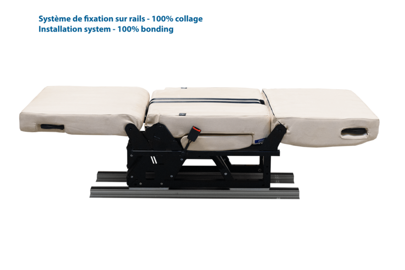 Scopema Altair 3P – Fixed 2 Seater Camper Van Bench Seat Bed