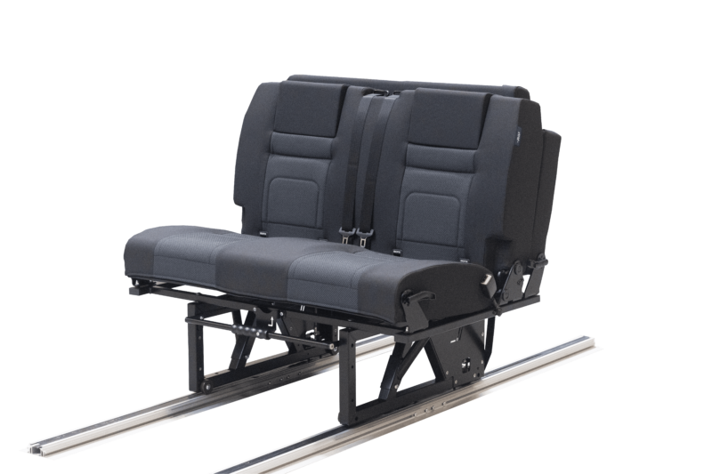 Scopema Altair 3P – Sliding Rails 2 Seater Camper Van Bench Seat Bed