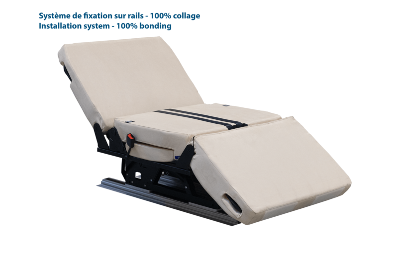 Scopema Altair 3P – Fixed 2 Seater Camper Van Bench Seat Bed