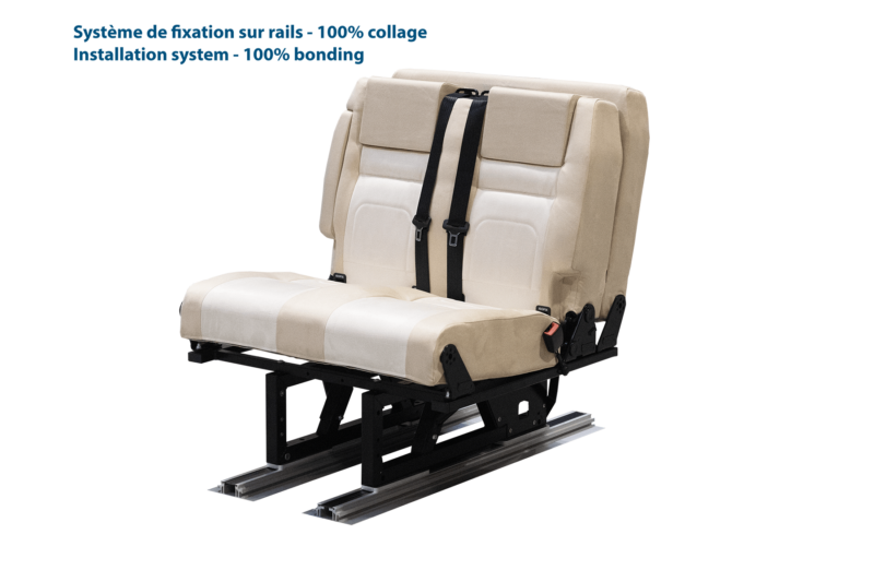 Scopema Altair 3P – Fixed 2 Seater Camper Van Bench Seat Bed
