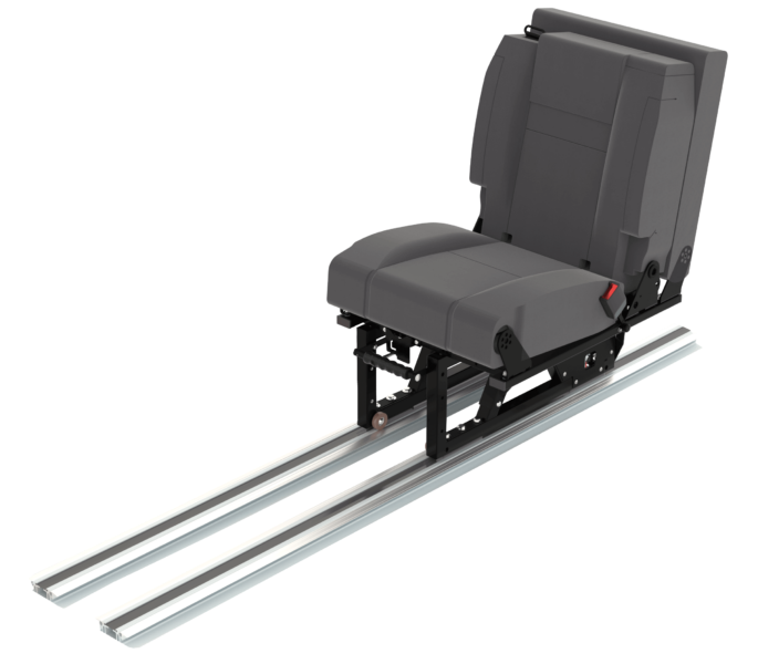 Scopema Altair 3P – Sliding Rails 1 Seater Camper Van Bench Seat Bed