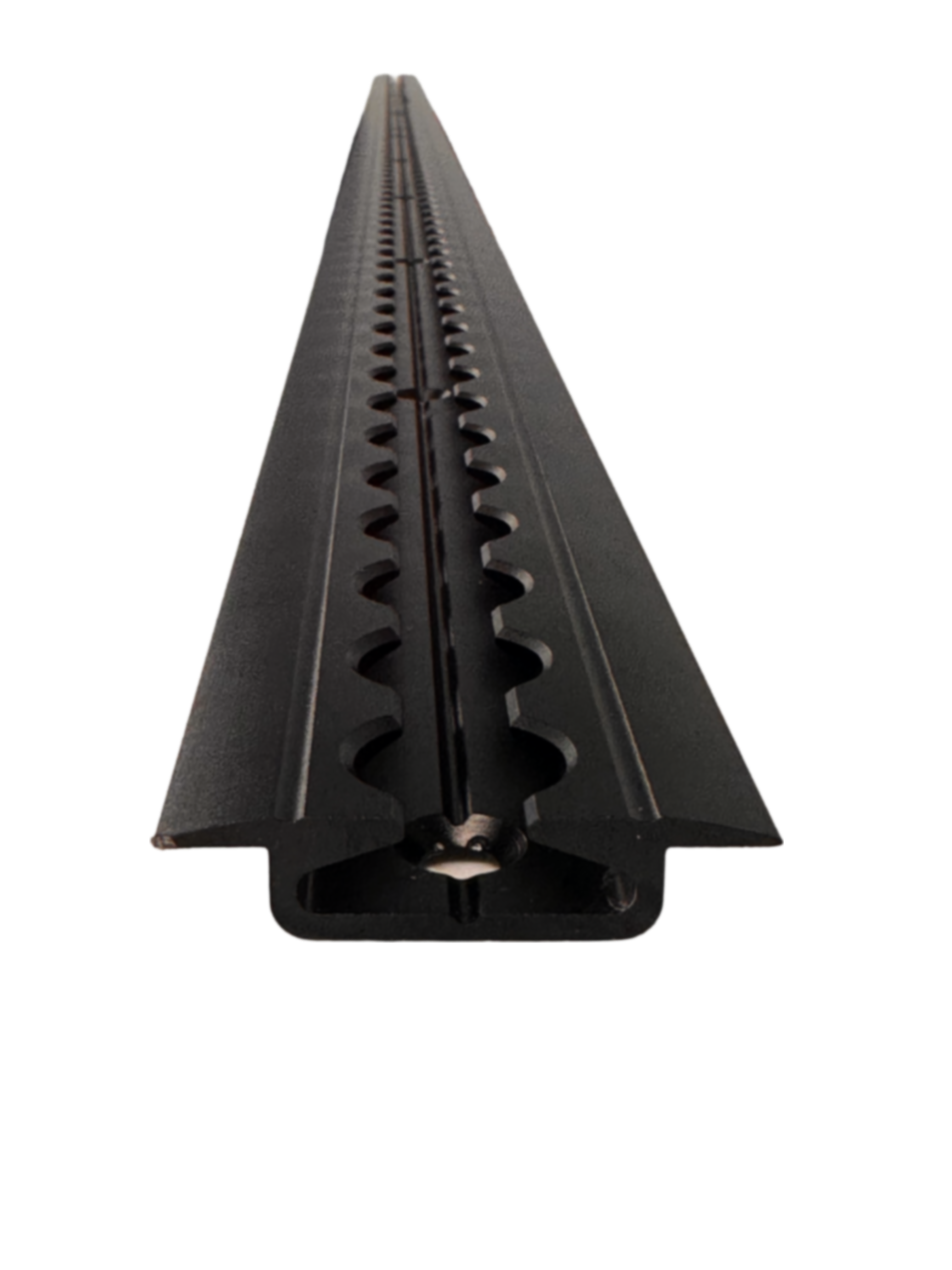 Flanged L Track For Campers - Anodized Matte Black