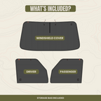E-Series Front Cab Window Cover Set