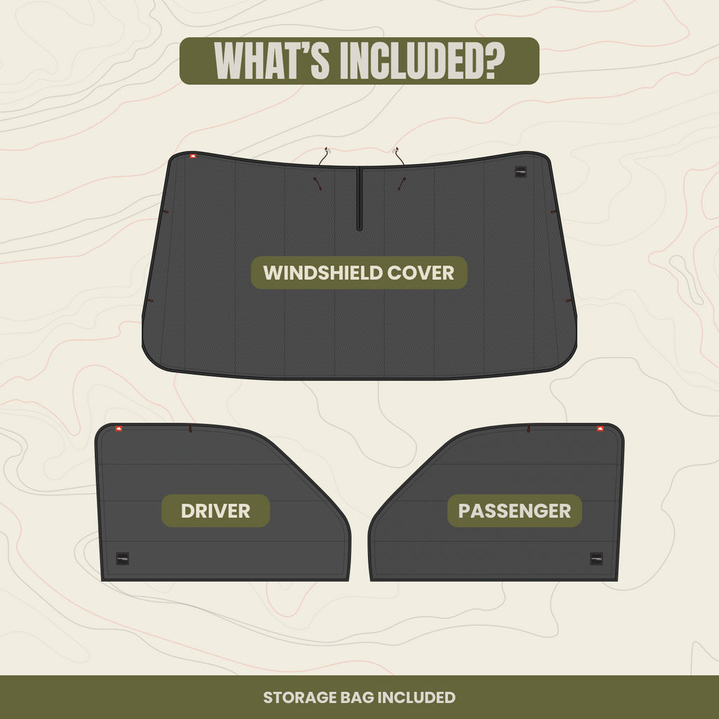Express Front Cab Window Cover Set