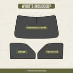 Express Front Cab Window Cover Set