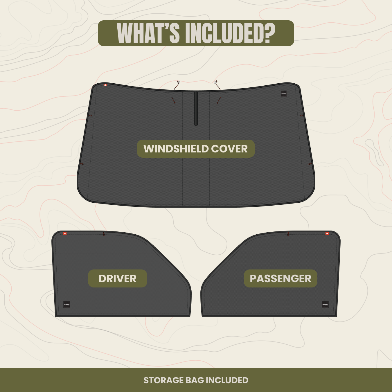 Express Front Cab Window Cover Set