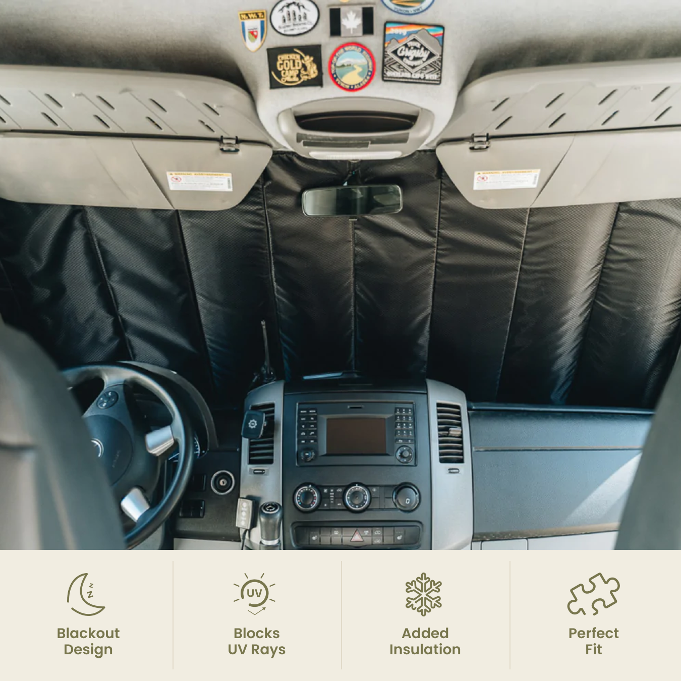 Express Front Cab Window Cover Set