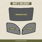Sprinter Front Cab Window Cover Set