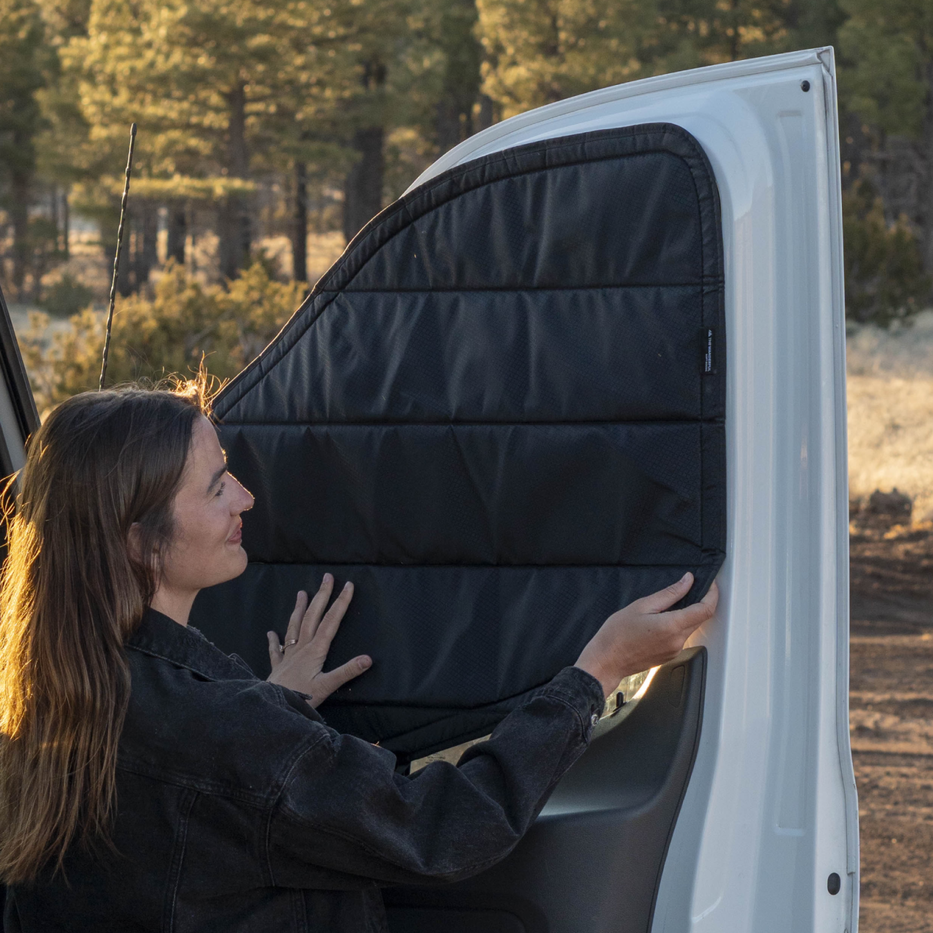 Transit Front Cab Window Cover Set