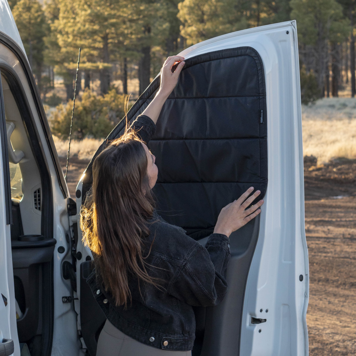 Transit Front Cab Window Cover Set
