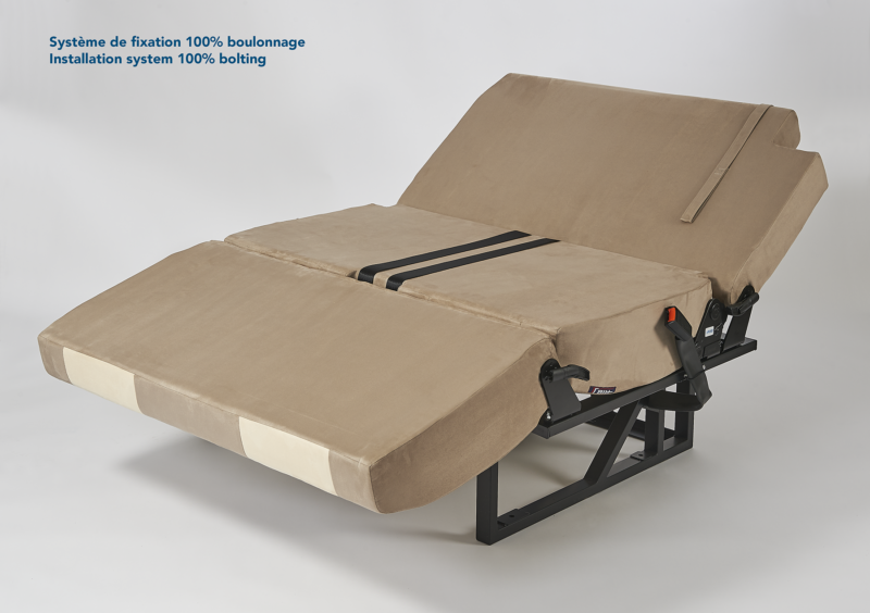 Scopema Altair 3P – Fixed 2 Seater Camper Van Bench Seat Bed
